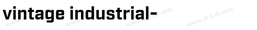 vintage industrial字体转换